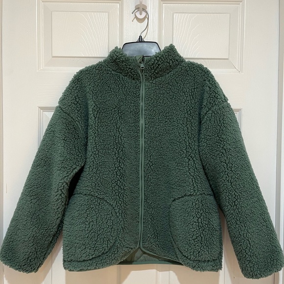 Little Co. by Lauren Conrad Reversible High Pile Fleece Jacket Kids Size 10 - Picture 3 of 12